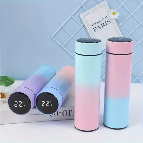 1pc, Vacuum Flask With Temperature Display And Tea Infuser, 16.91oz Insulated Water Bottles, Travel Thermal Cups, For Hot And Cold Beverages, Summer Winter Drinkware, Gifts