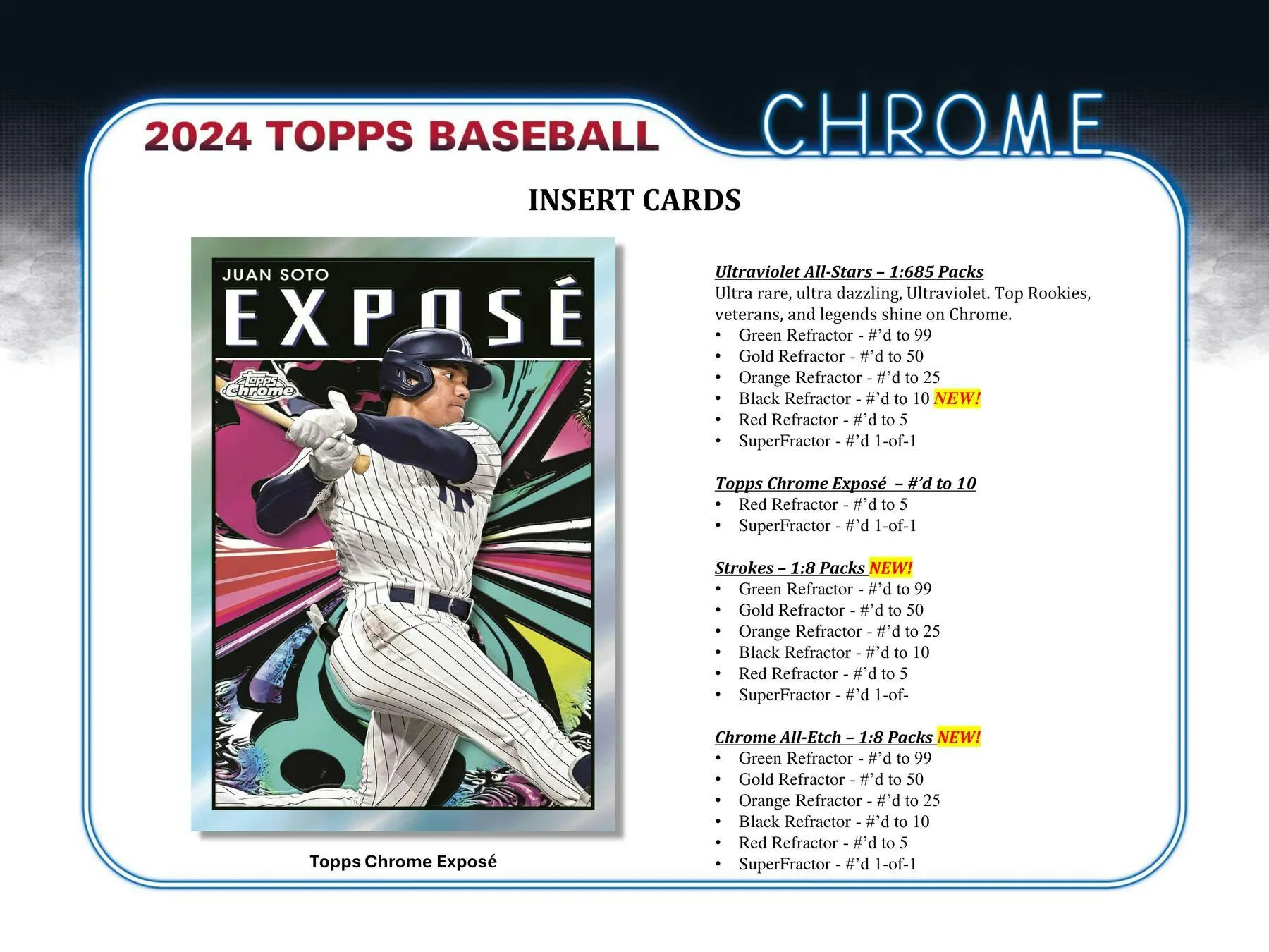 2024 Topps Chrome Baseball Hobby Jumbo Box