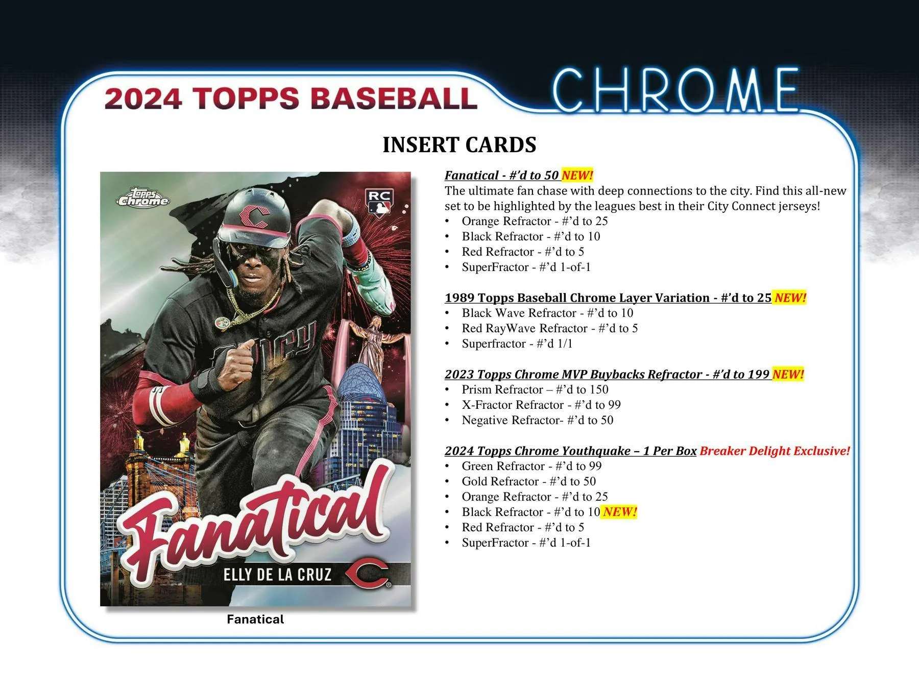 2024 Topps Chrome Baseball Hobby Jumbo Box