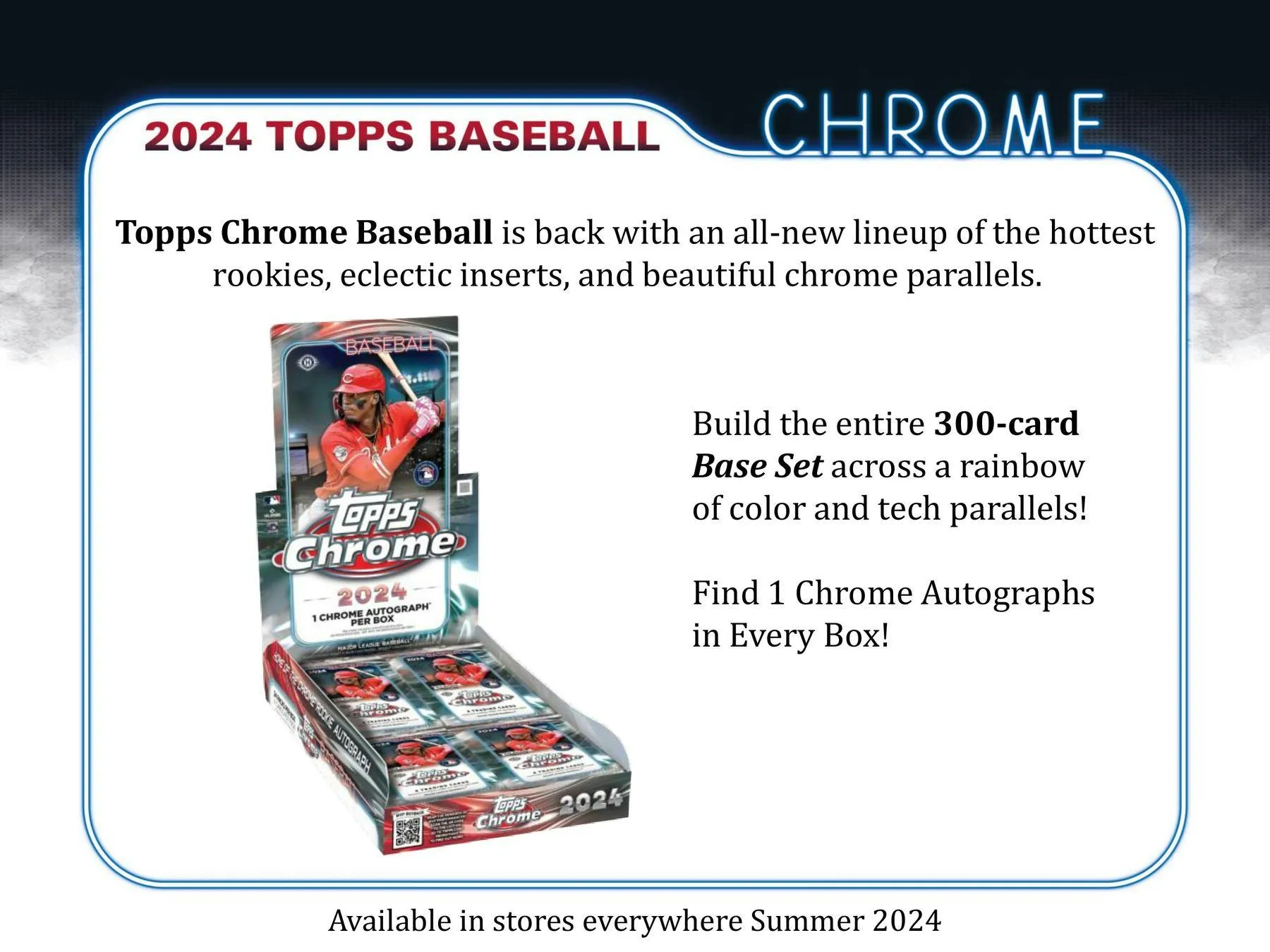 2024 Topps Chrome Baseball Hobby Jumbo Box