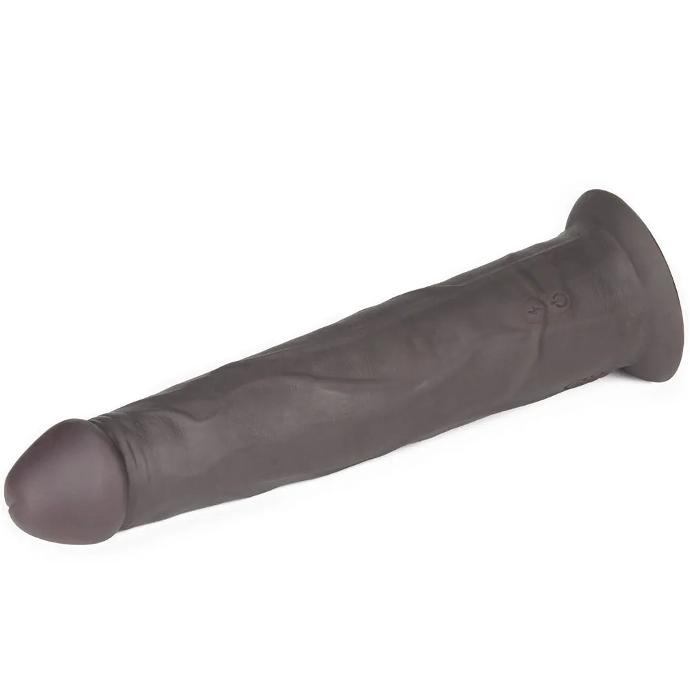 9'' Dual Density Silicone Dildo Black