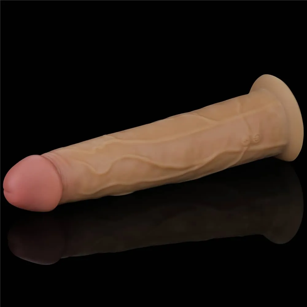 9.0'' Dual Density Platinum Silicone Dildo