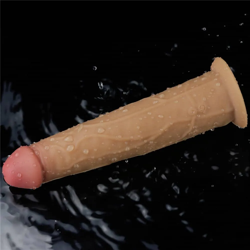 9.0'' Dual Density Platinum Silicone Dildo