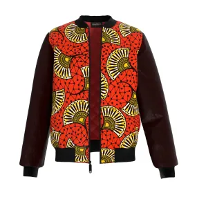 Abstract Fan Bomber Jacket