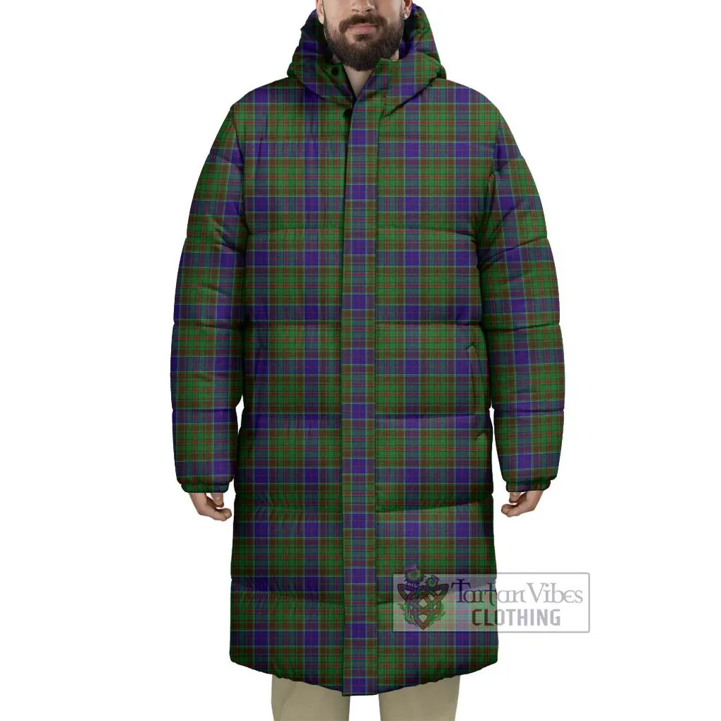 Adam Tartan Long Down Jacket