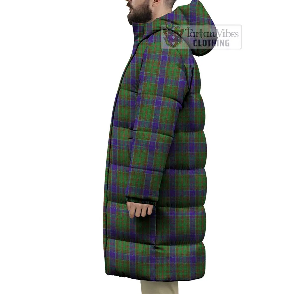 Adam Tartan Long Down Jacket