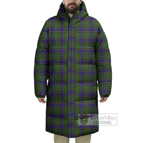 Adam Tartan Long Down Jacket