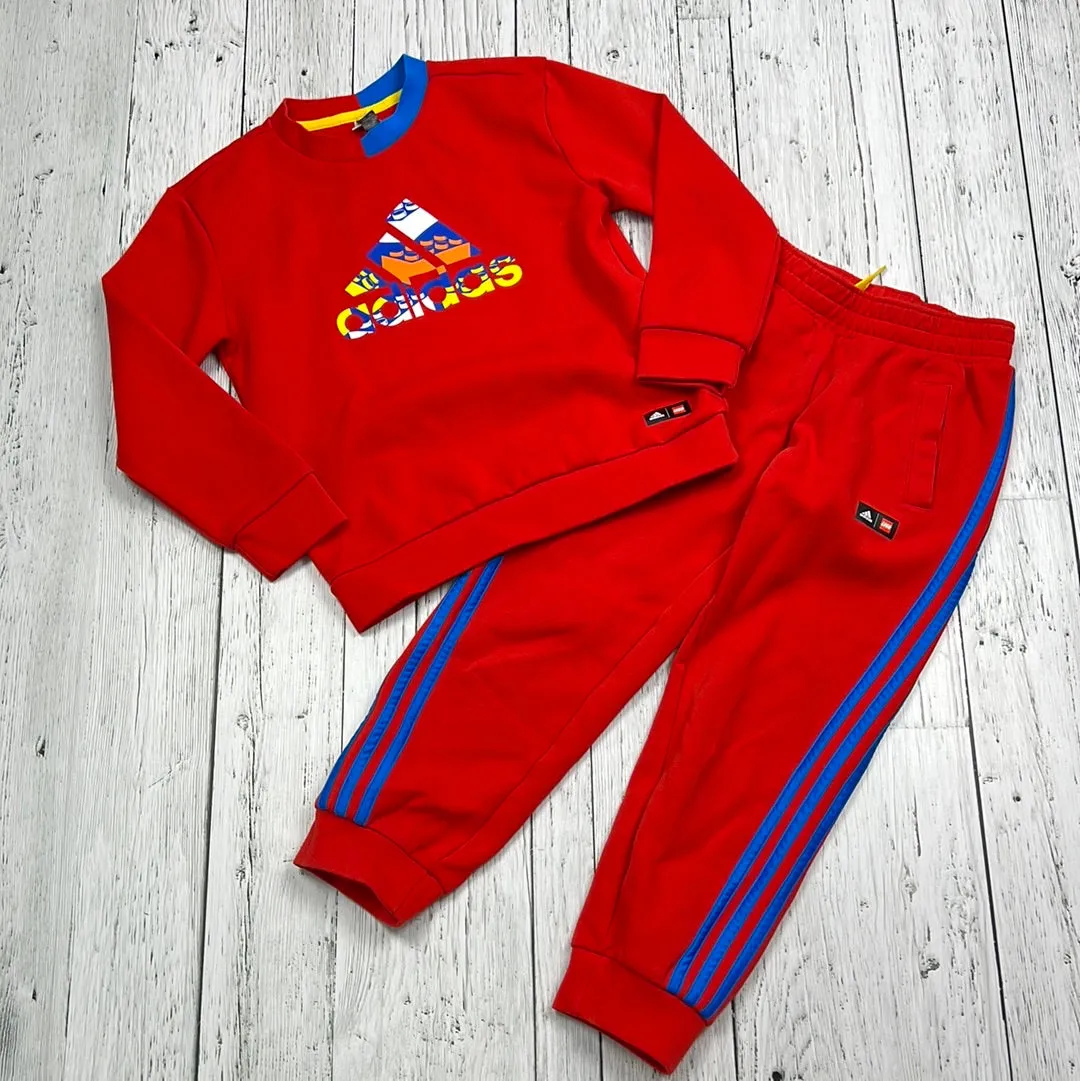 Adidas red blue sweatsuit - Boys 7/8