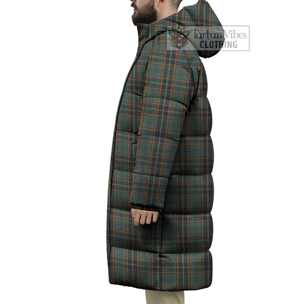 Antrim County Ireland Tartan Long Down Jacket