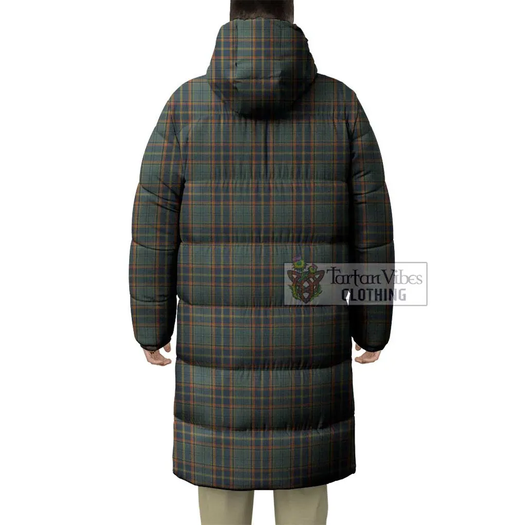 Antrim County Ireland Tartan Long Down Jacket