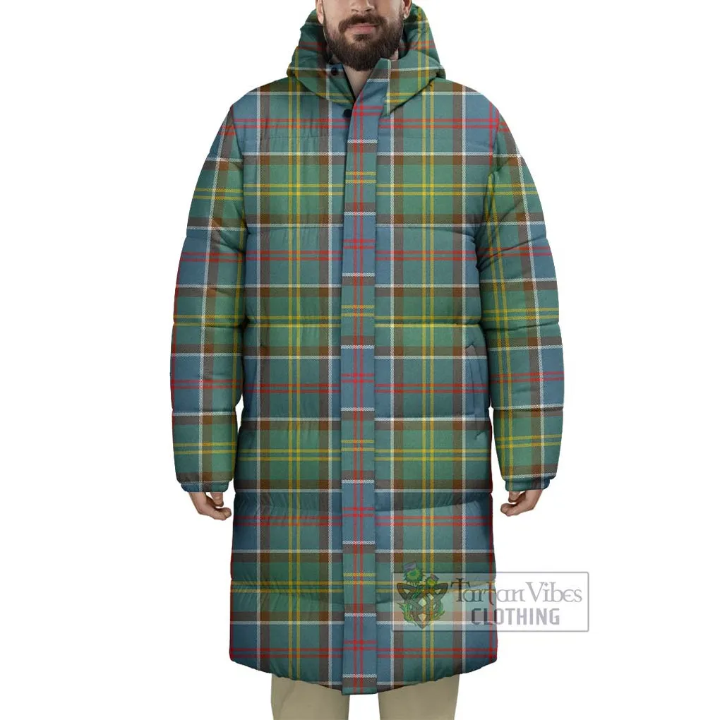 Ayrshire District Tartan Long Down Jacket