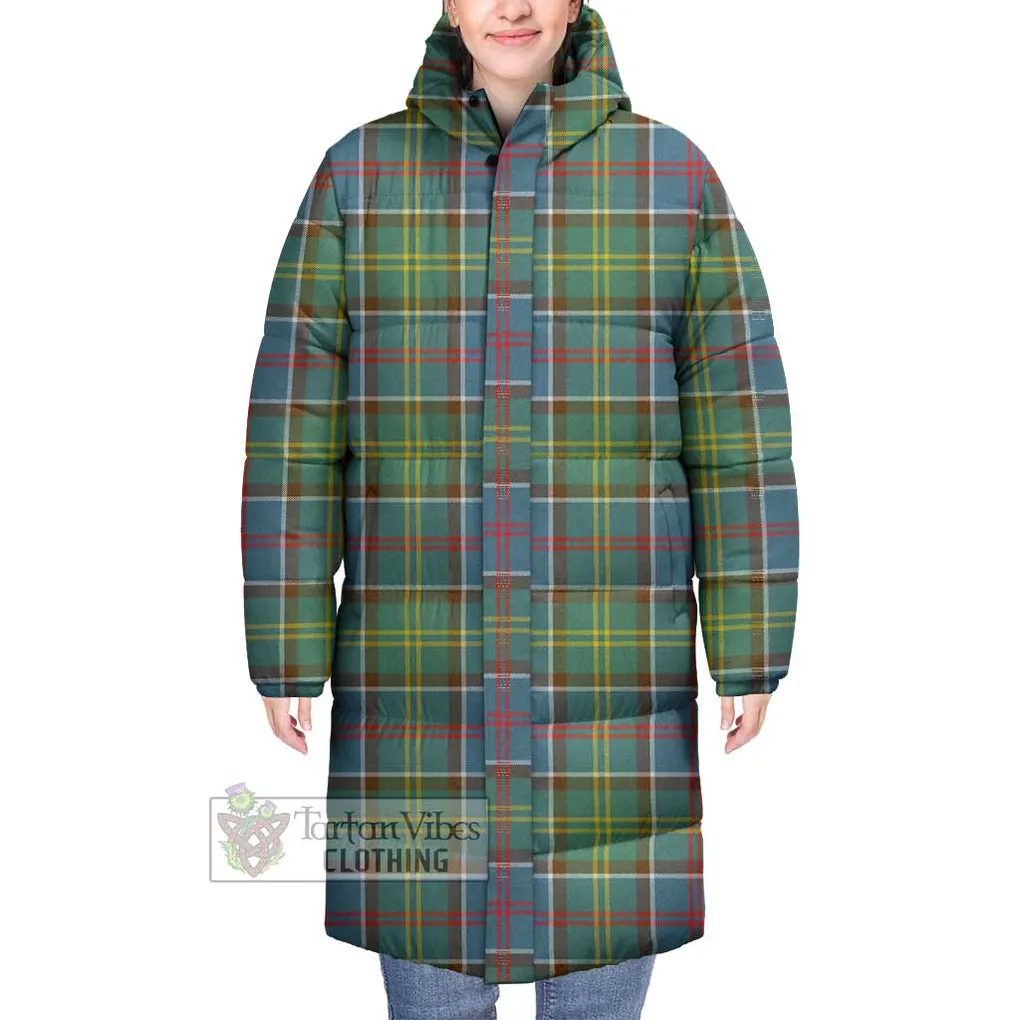 Ayrshire District Tartan Long Down Jacket