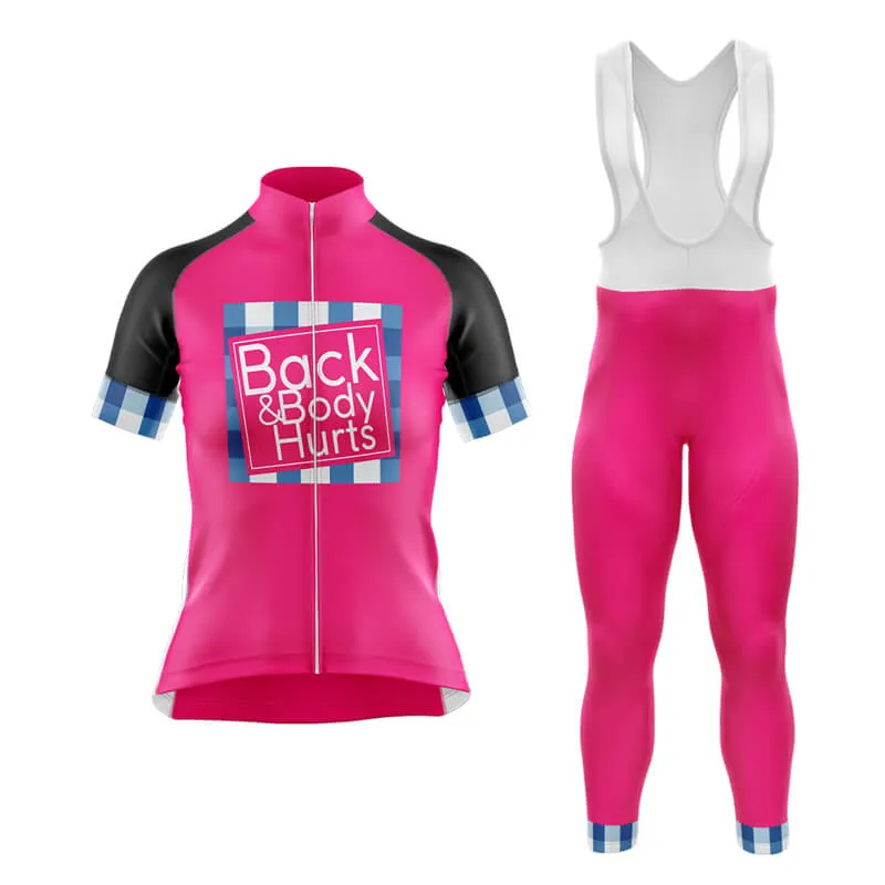 Back & Body Hurts (V2-Pink) Club Cycling Kit