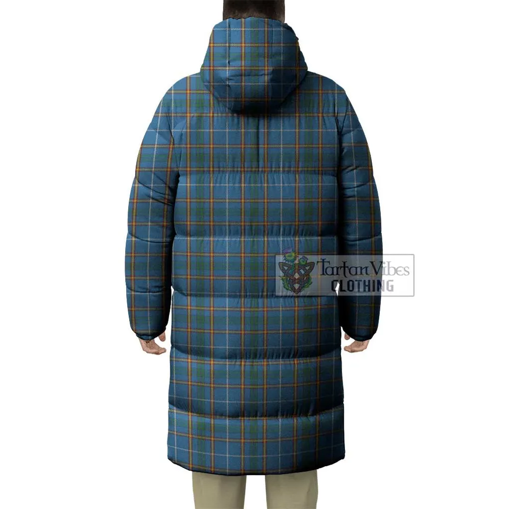 Bain Tartan Long Down Jacket