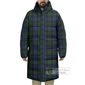 Baird Tartan Long Down Jacket