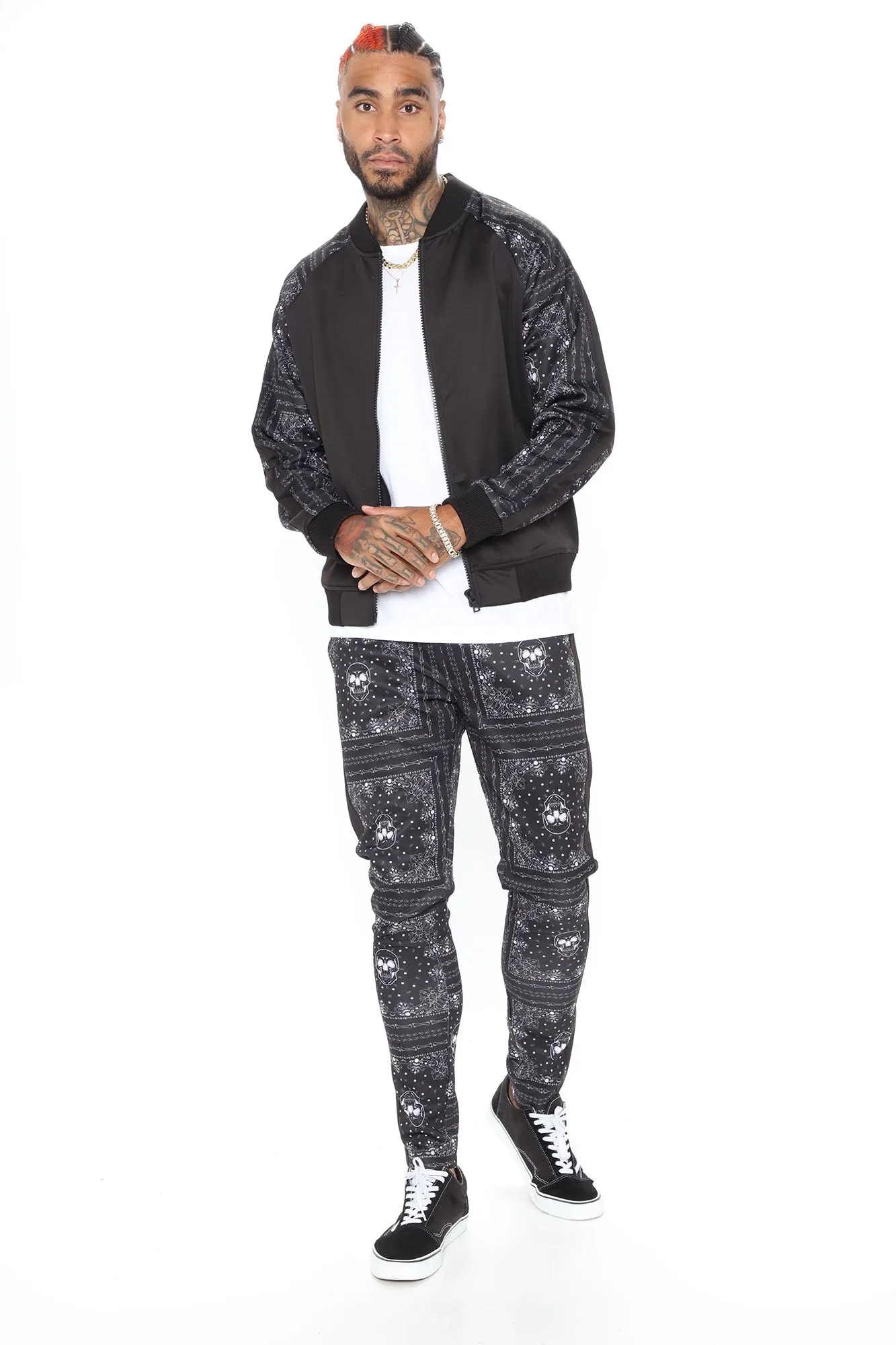 Benicio Track Pant - Black/White