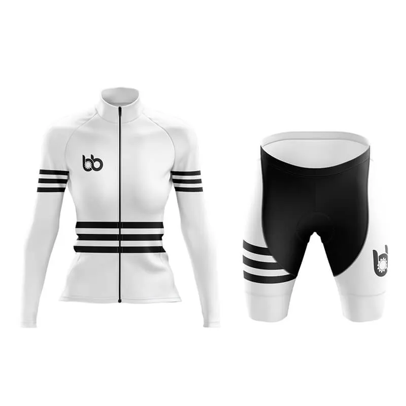 Bicycle Booth Stripes (White) Aero Cycling Kit