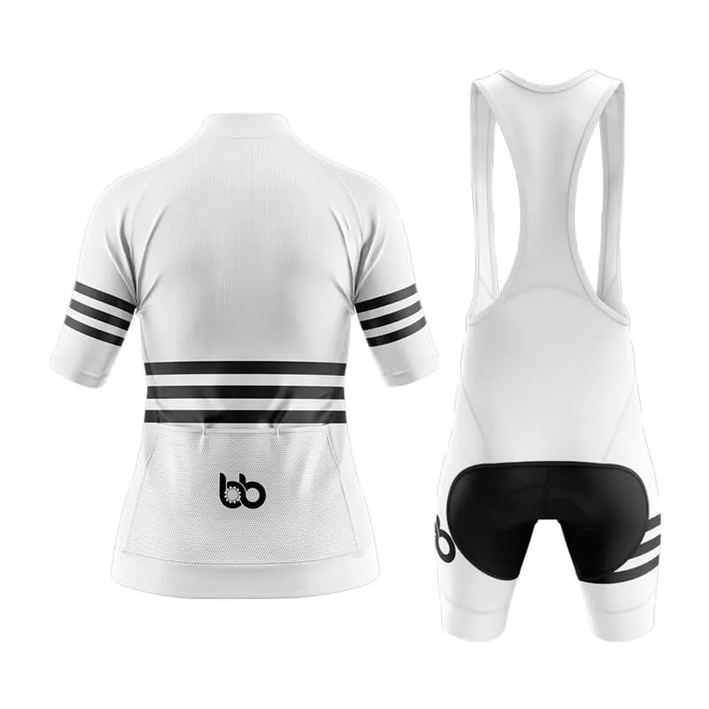 Bicycle Booth Stripes (White) Aero Cycling Kit