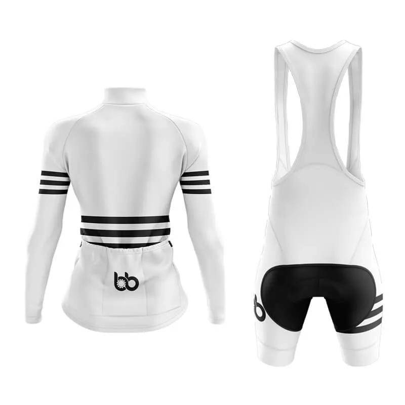 Bicycle Booth Stripes (White) Aero Cycling Kit