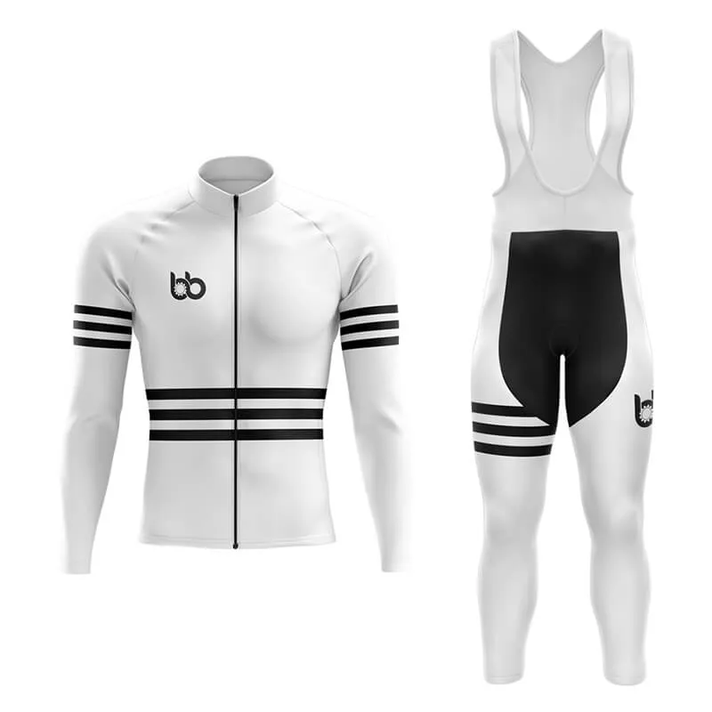 Bicycle Booth Stripes (White) Aero Cycling Kit