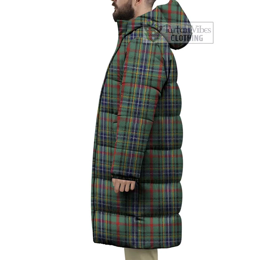 Bisset Tartan Long Down Jacket