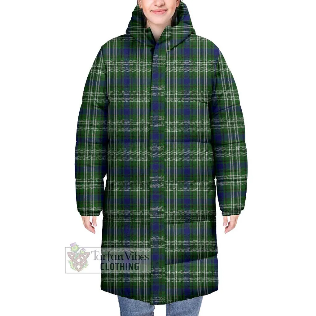 Blackadder Tartan Long Down Jacket