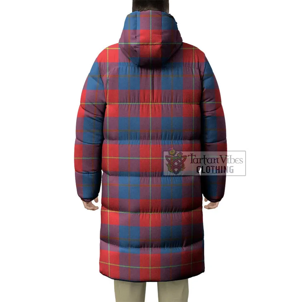 Blane Tartan Long Down Jacket