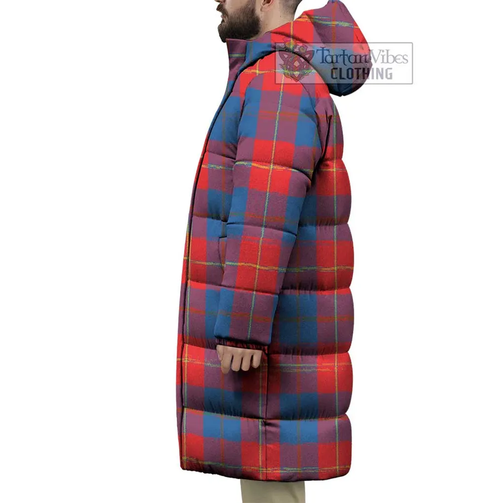 Blane Tartan Long Down Jacket