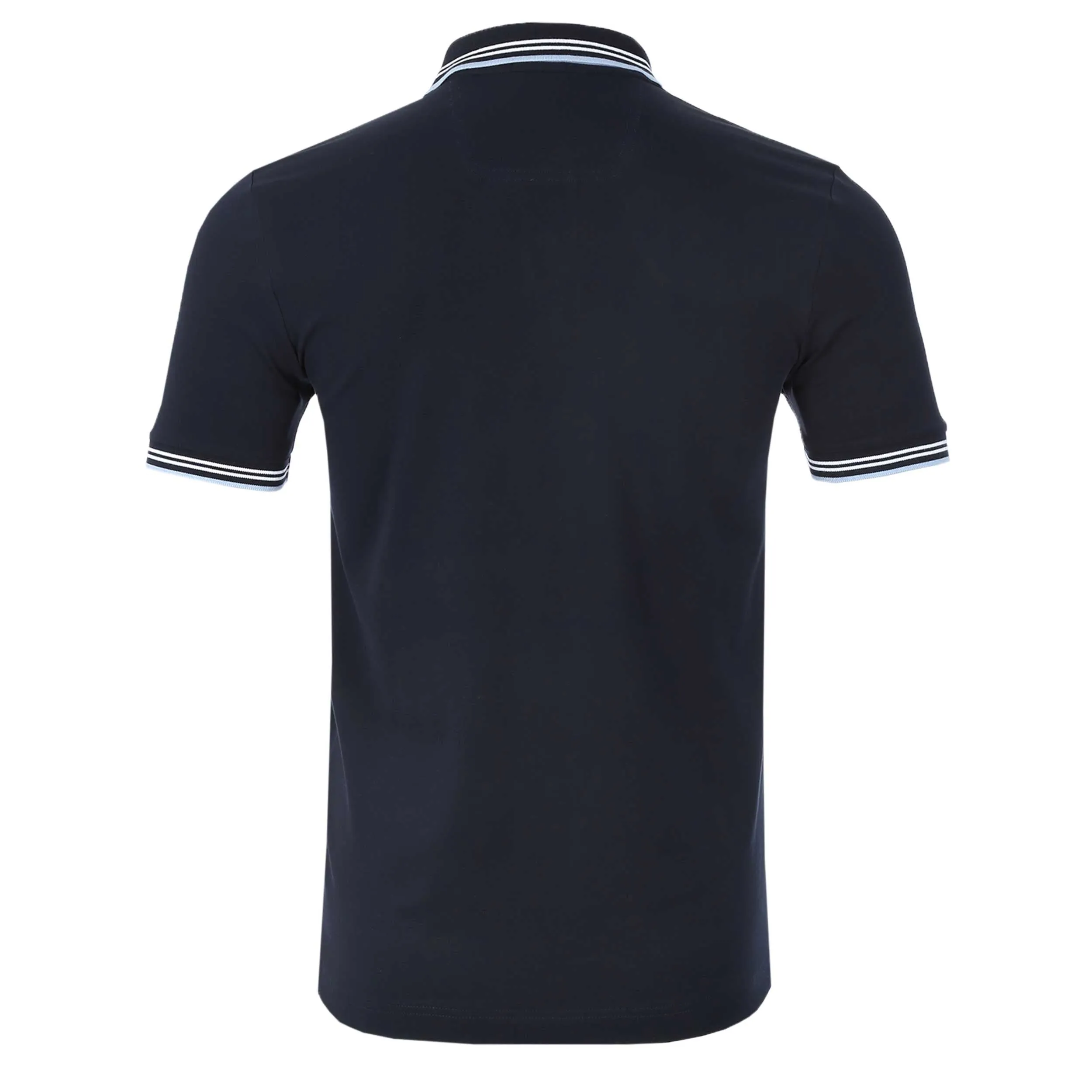 BOSS Paul Curved Polo Shirt in Dark Blue