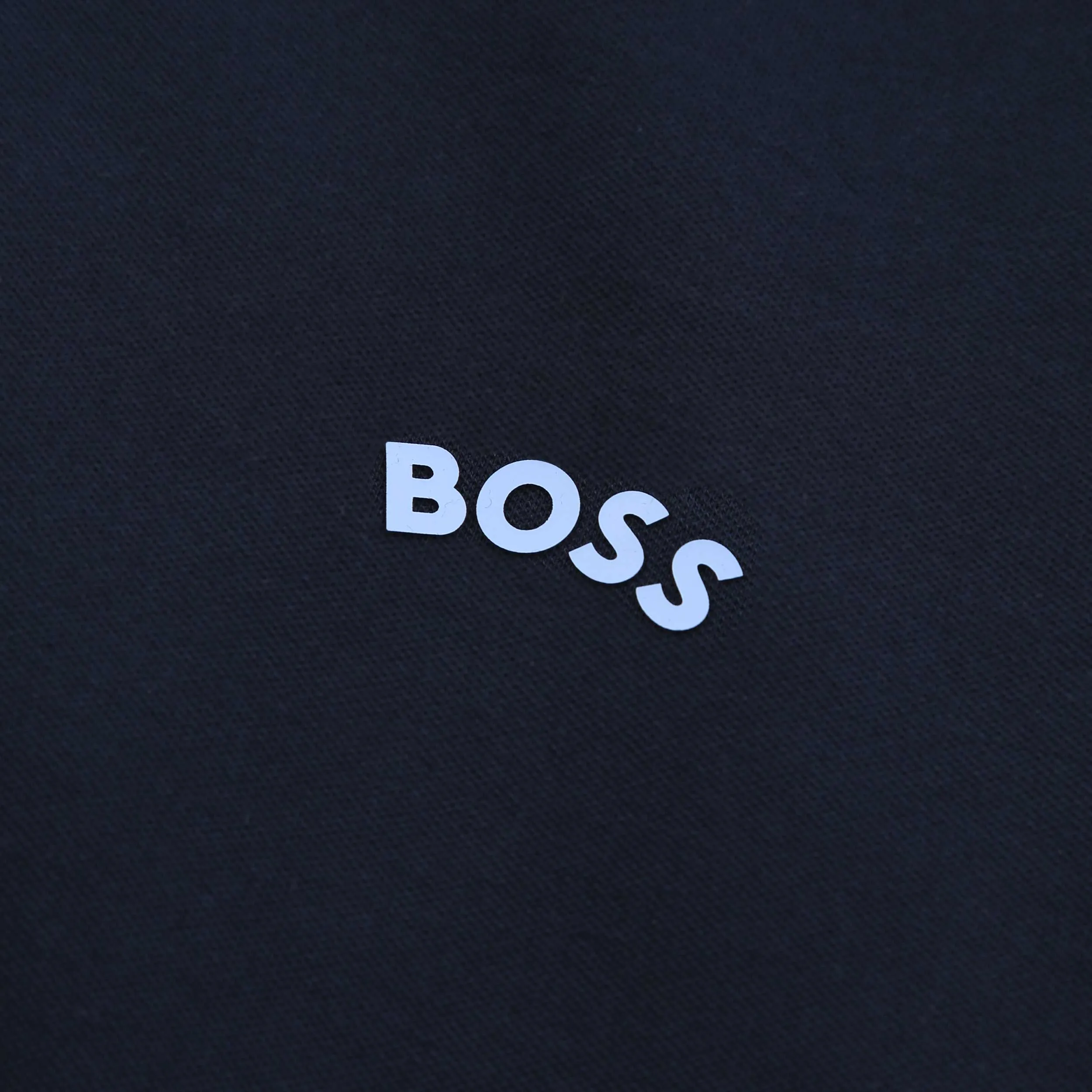 BOSS Paul Curved Polo Shirt in Dark Blue