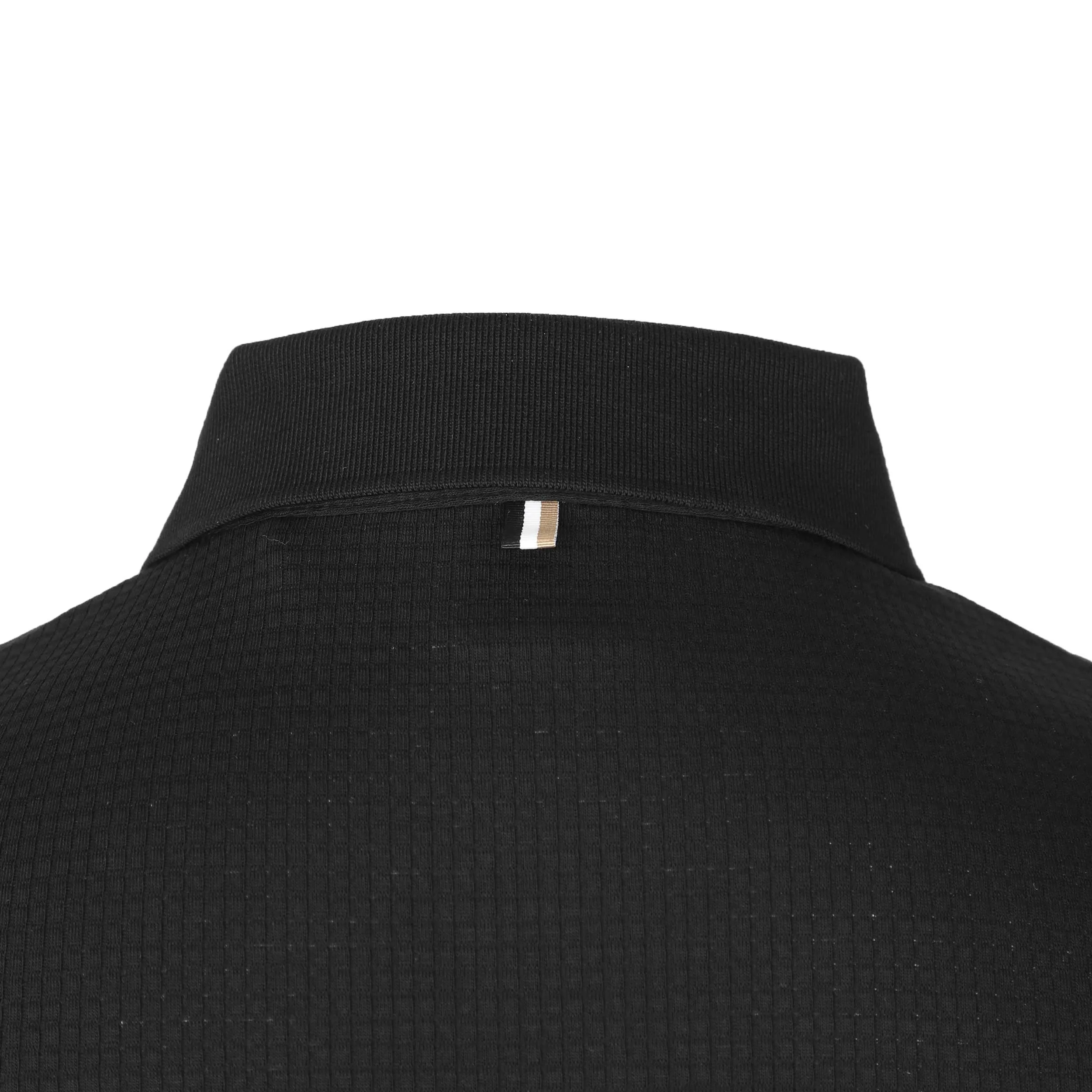 BOSS Pleins 31 LS Polo Shirt in Black