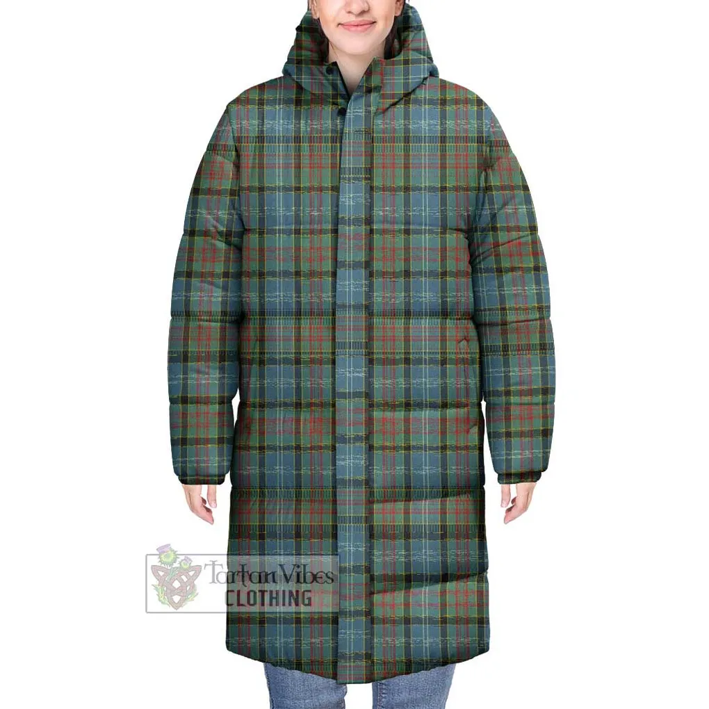 Brisbane Tartan Long Down Jacket