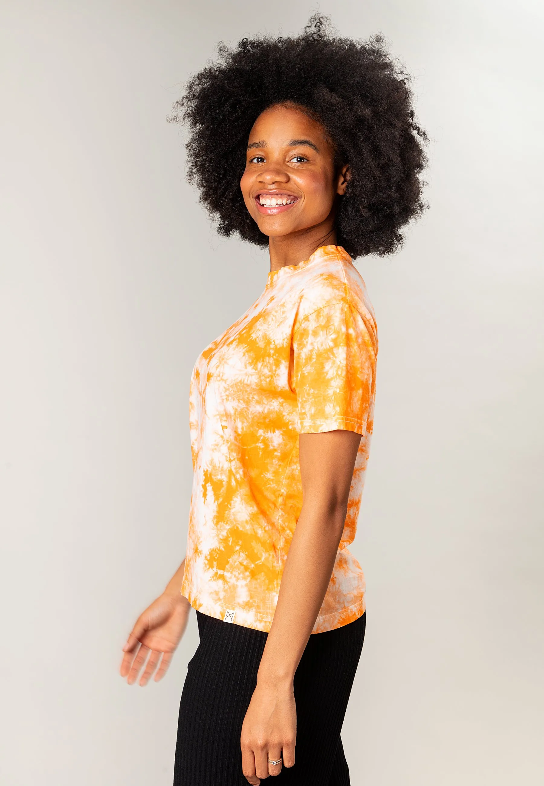 Brook Bright Orange Tie Dye T-shirt