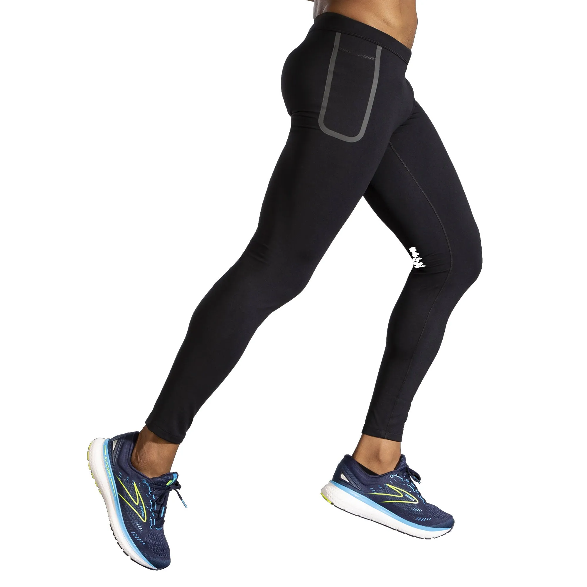 Brooks Momentum Thermal Black Mens Running Tights