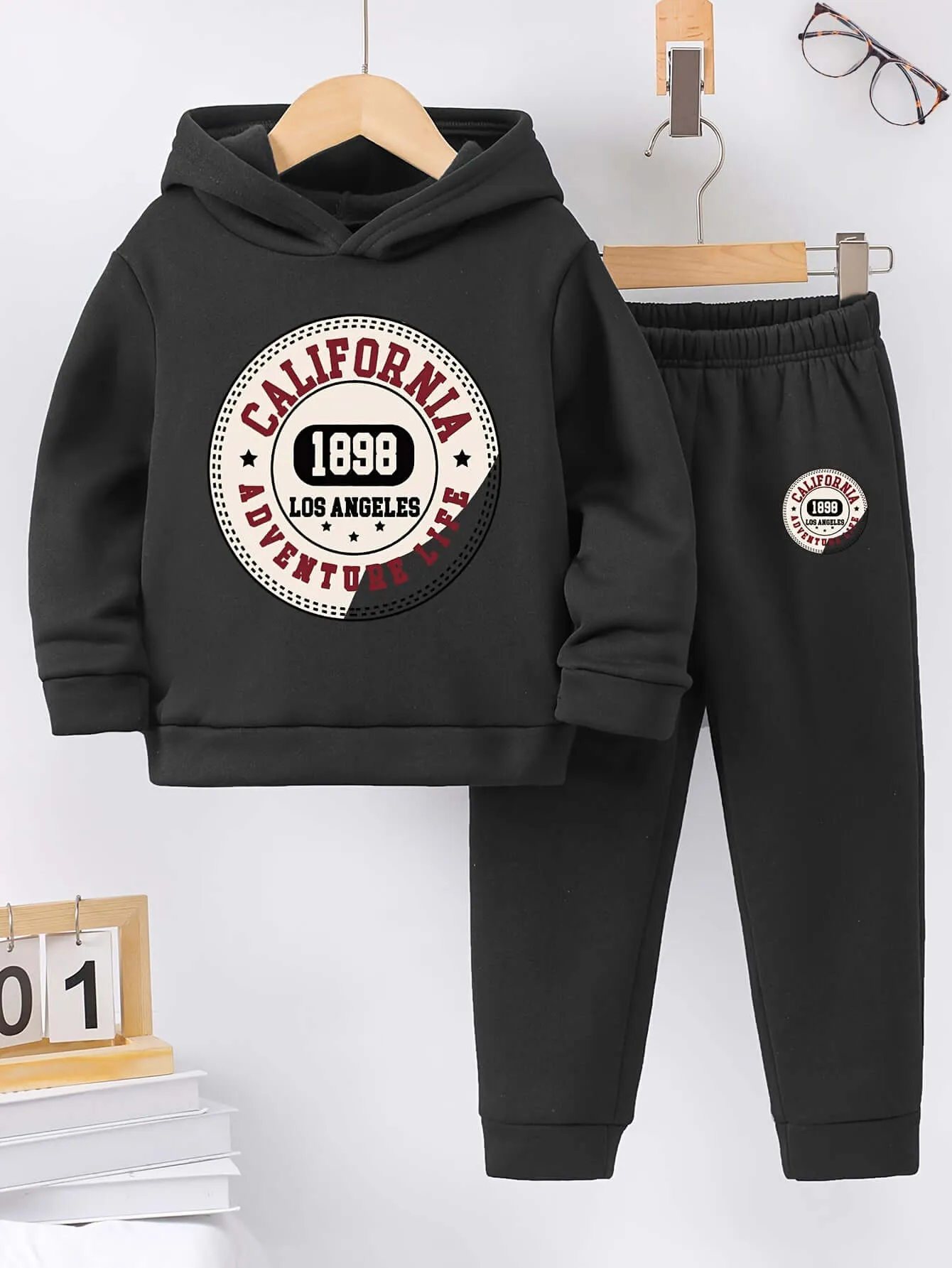 California Adventure: Fleece Hoodie & Pants Set