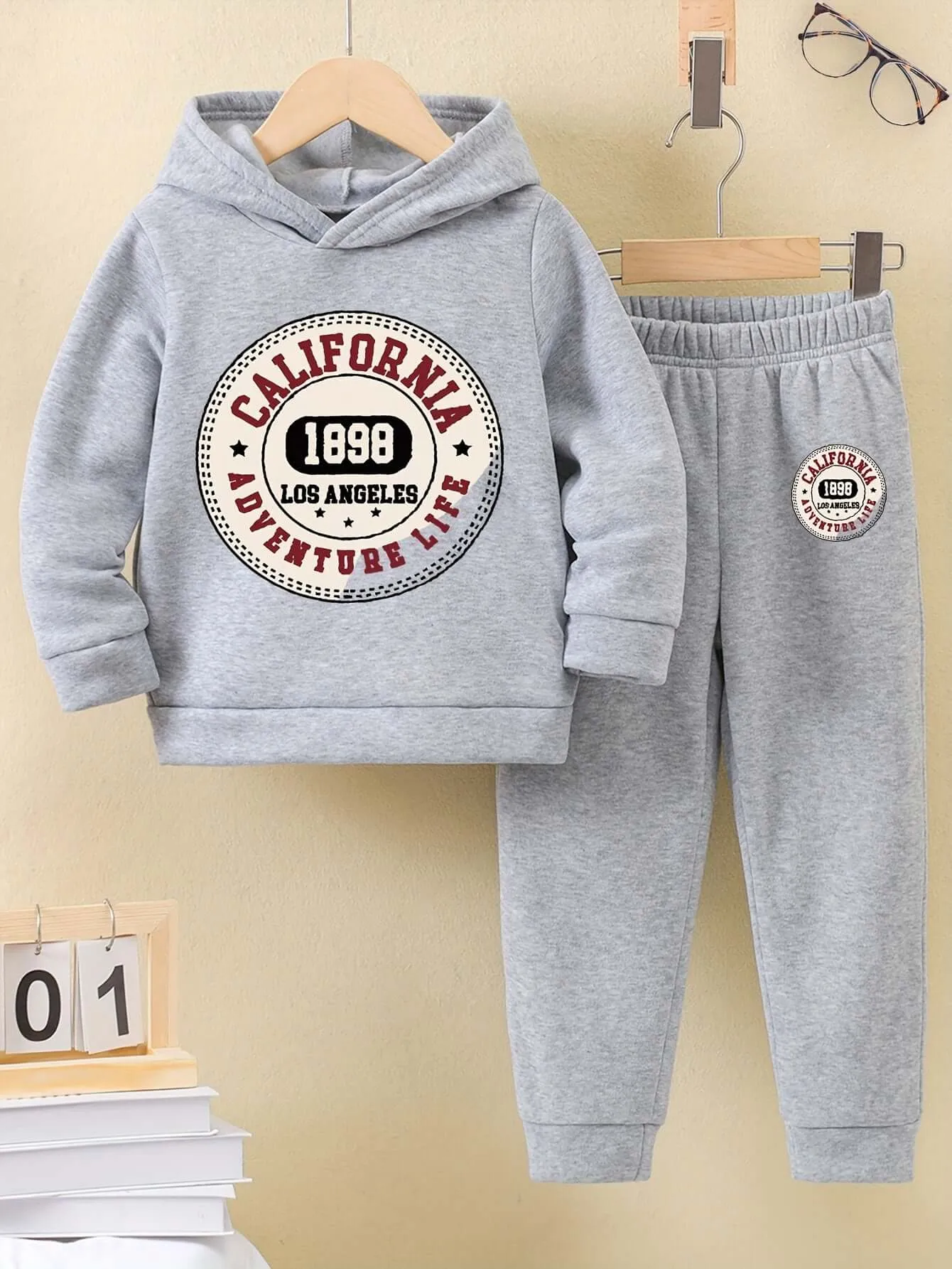 California Adventure: Fleece Hoodie & Pants Set