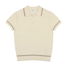 CCB Cream Stitched Polo