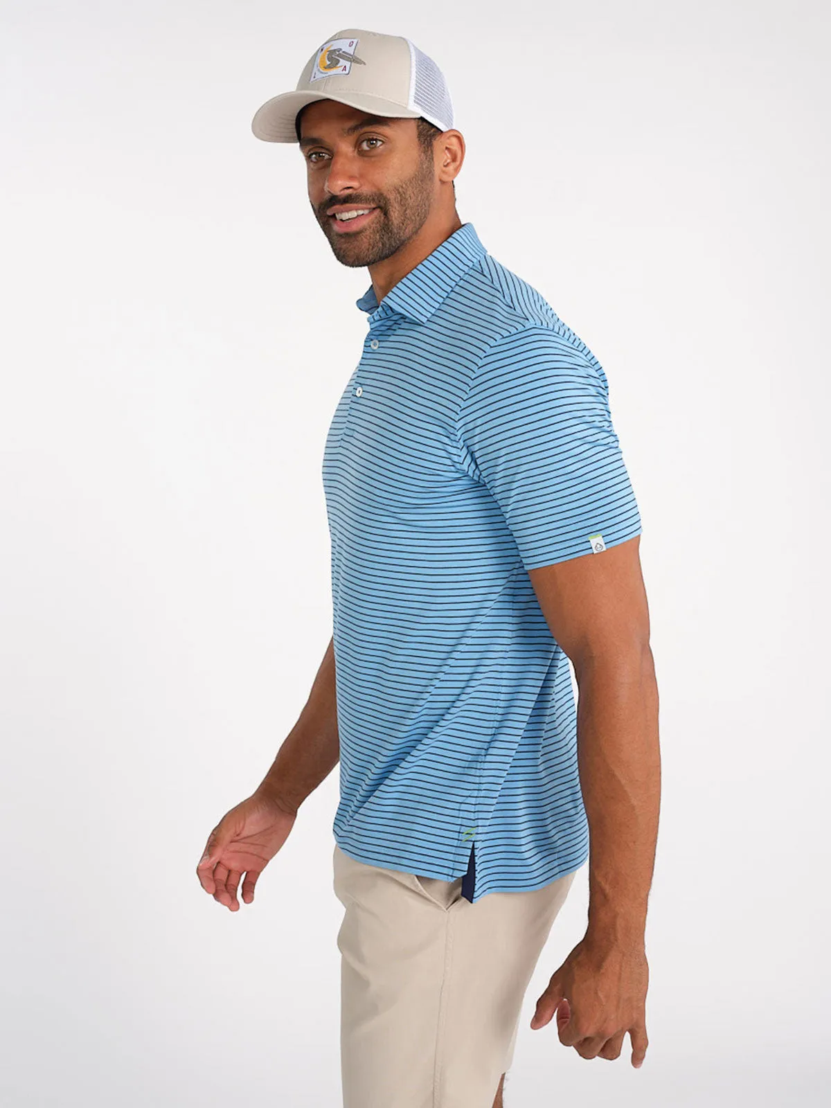 Cloud Golf Polo Brookline Stripe