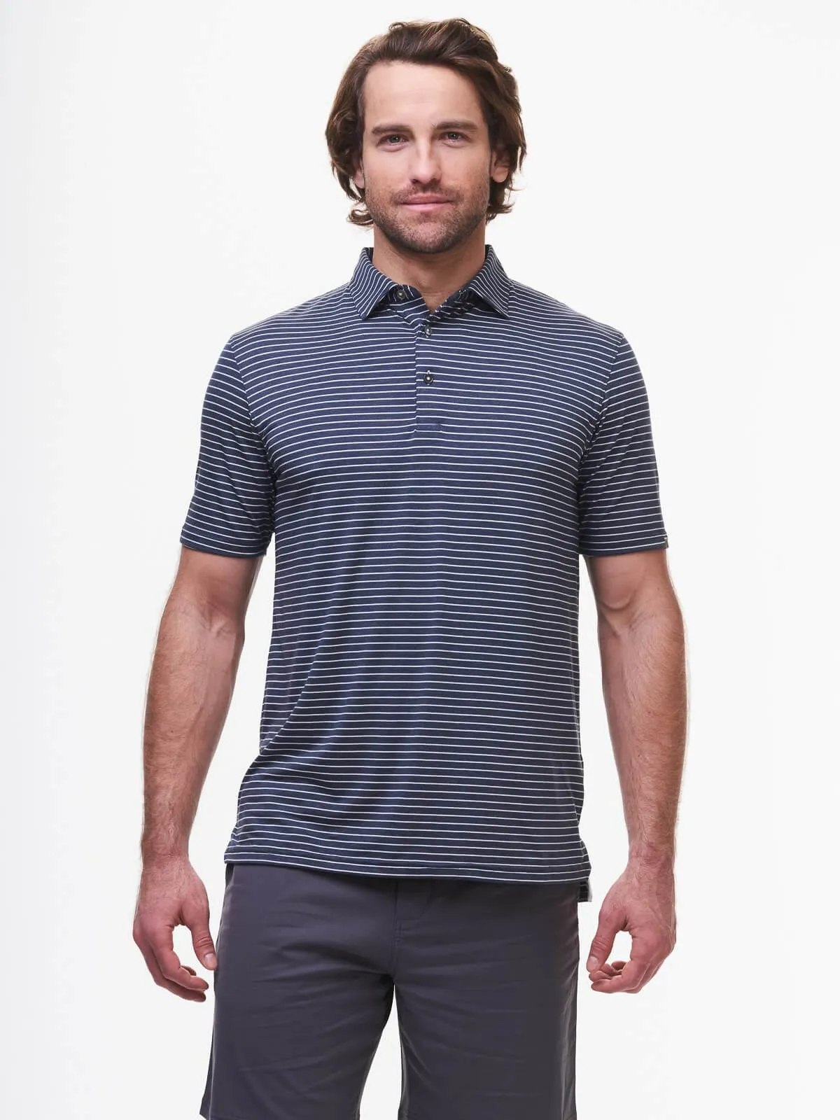 Cloud Golf Polo Brookline Stripe