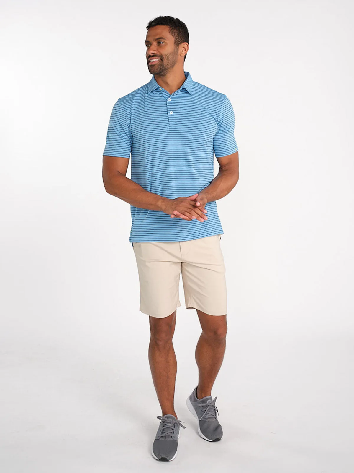 Cloud Golf Polo Brookline Stripe