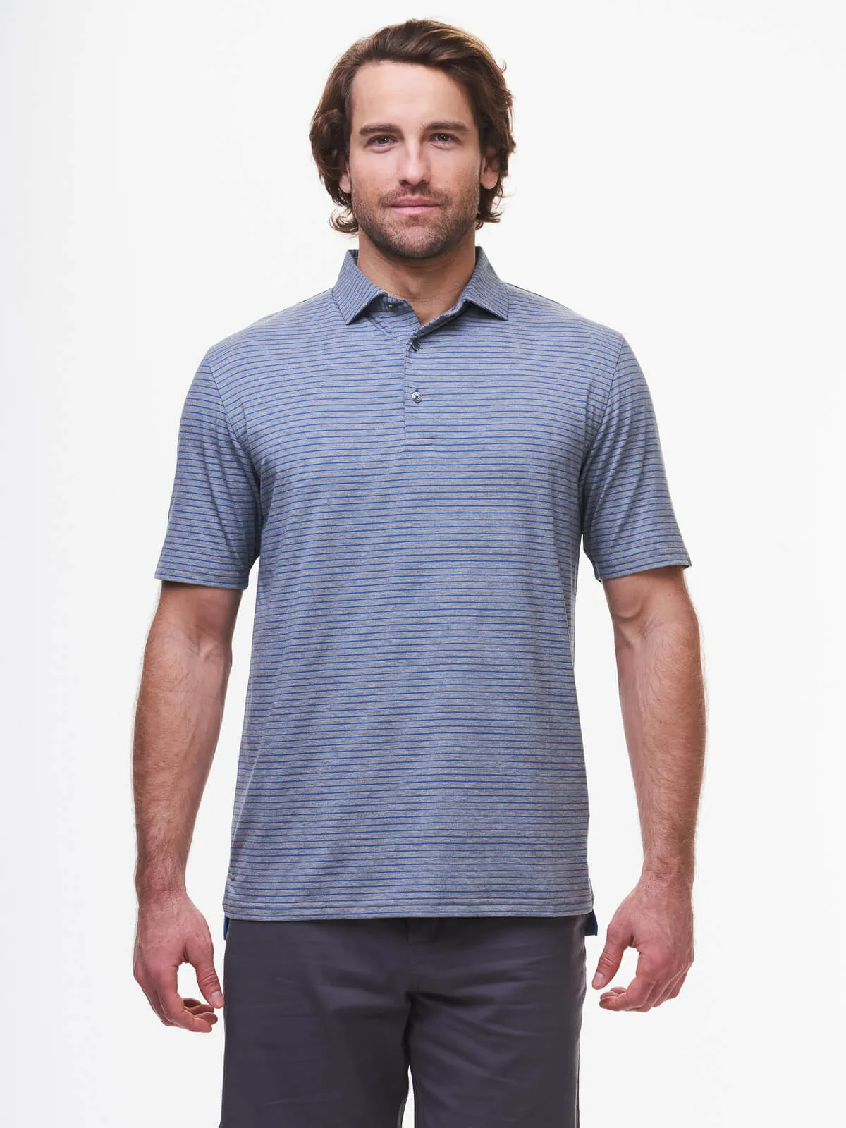 Cloud Golf Polo Brookline Stripe