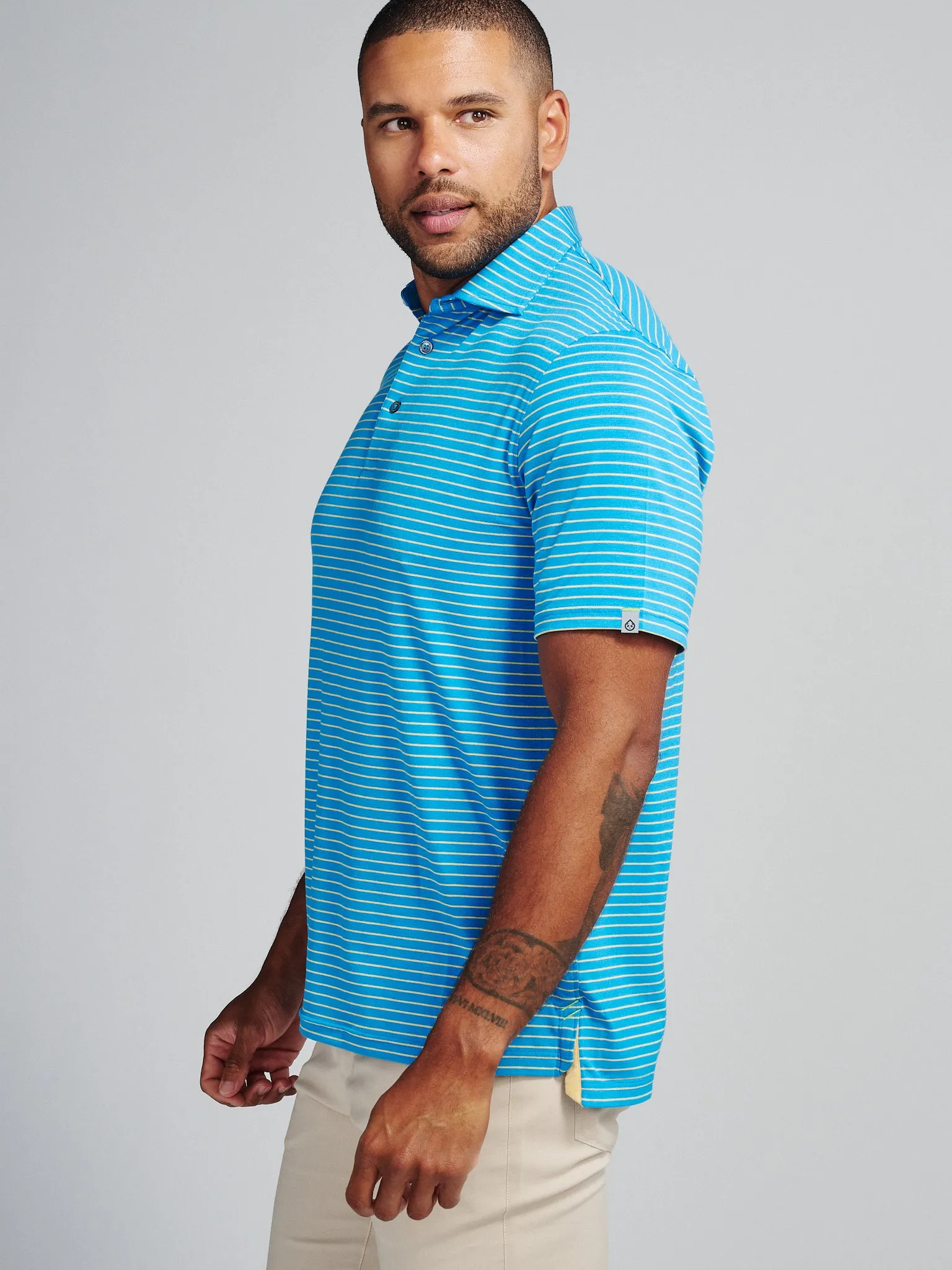 Cloud Golf Polo Brookline Stripe