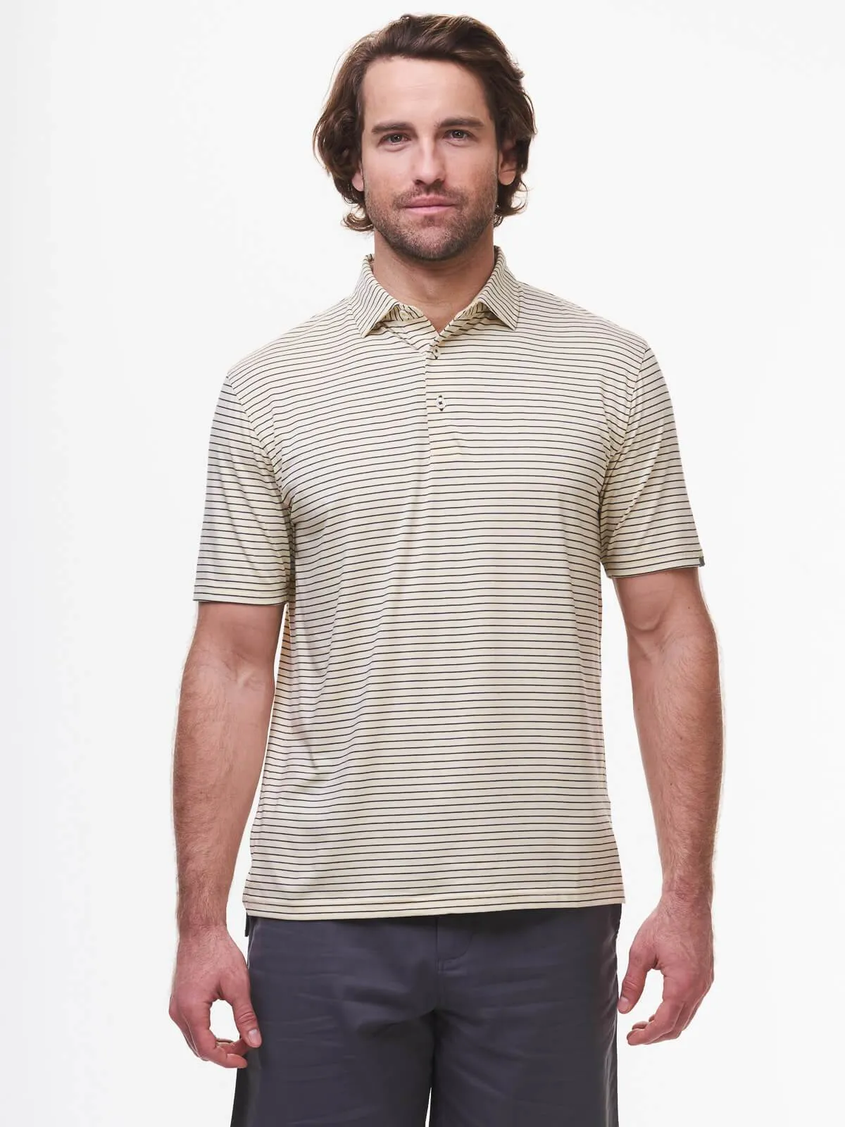 Cloud Golf Polo Brookline Stripe