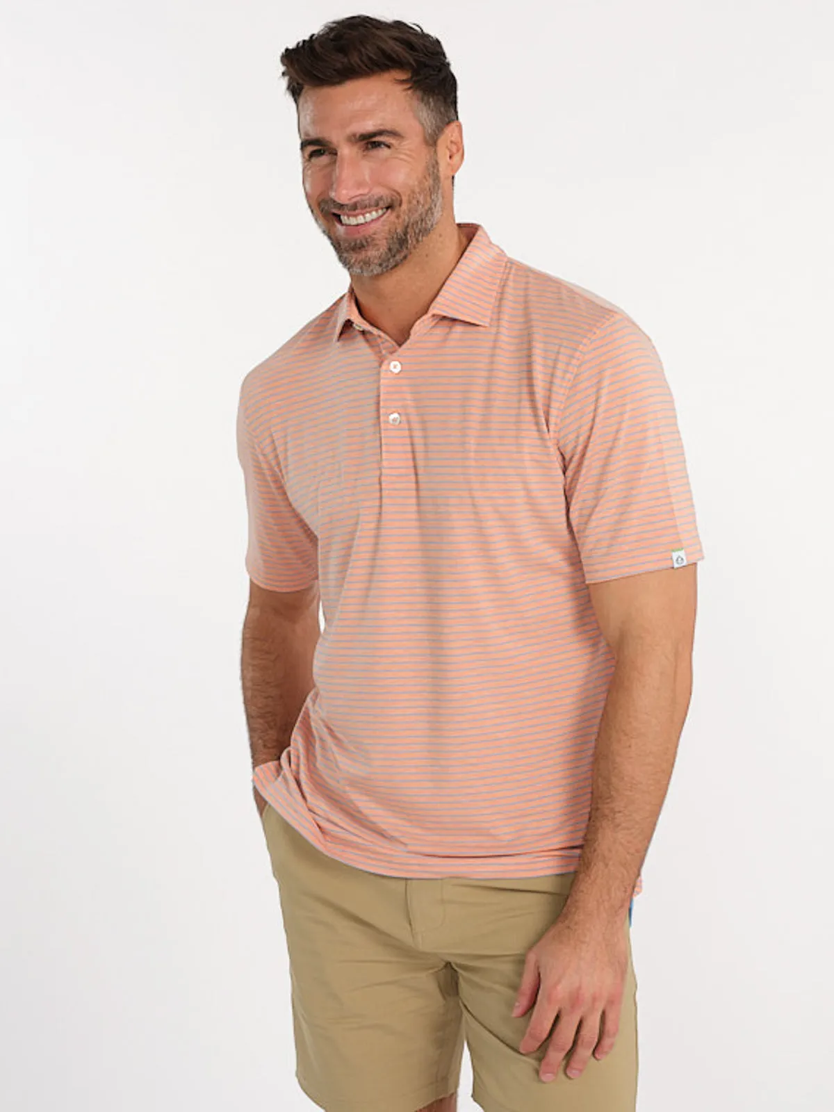 Cloud Golf Polo Brookline Stripe