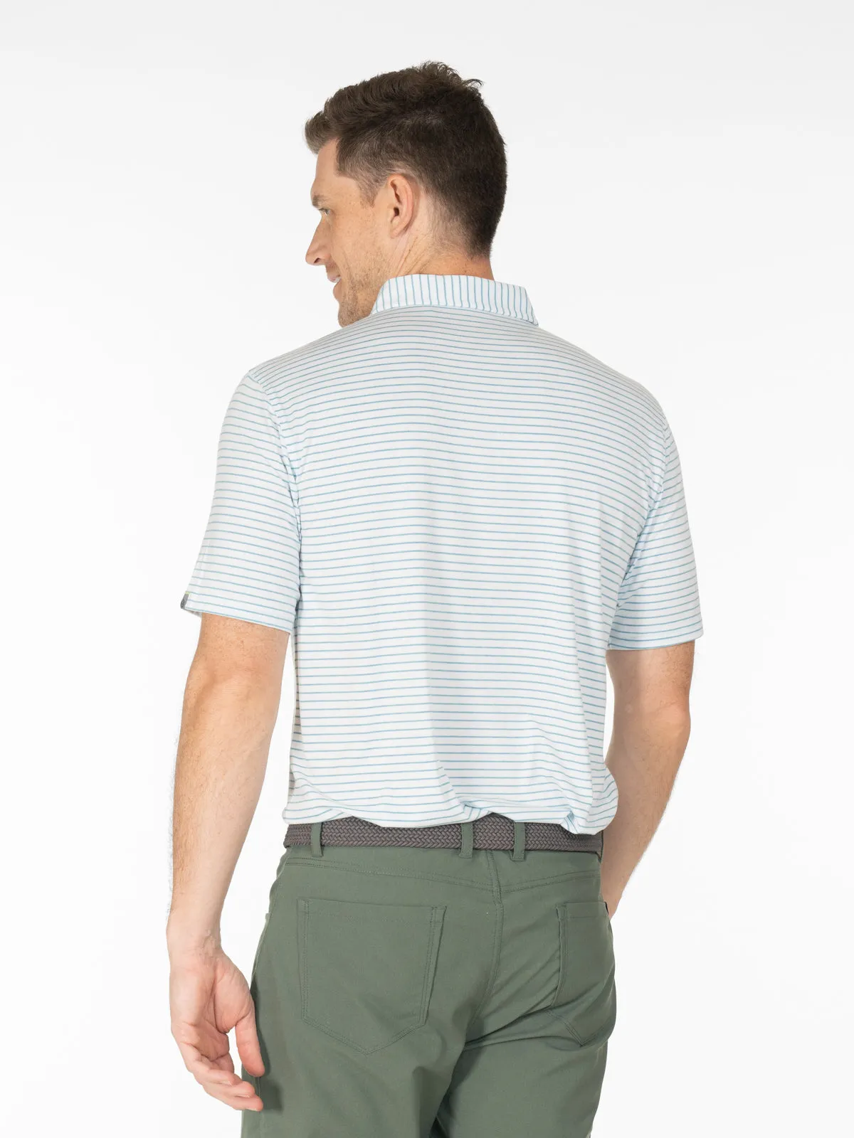 Cloud Golf Polo Brookline Stripe