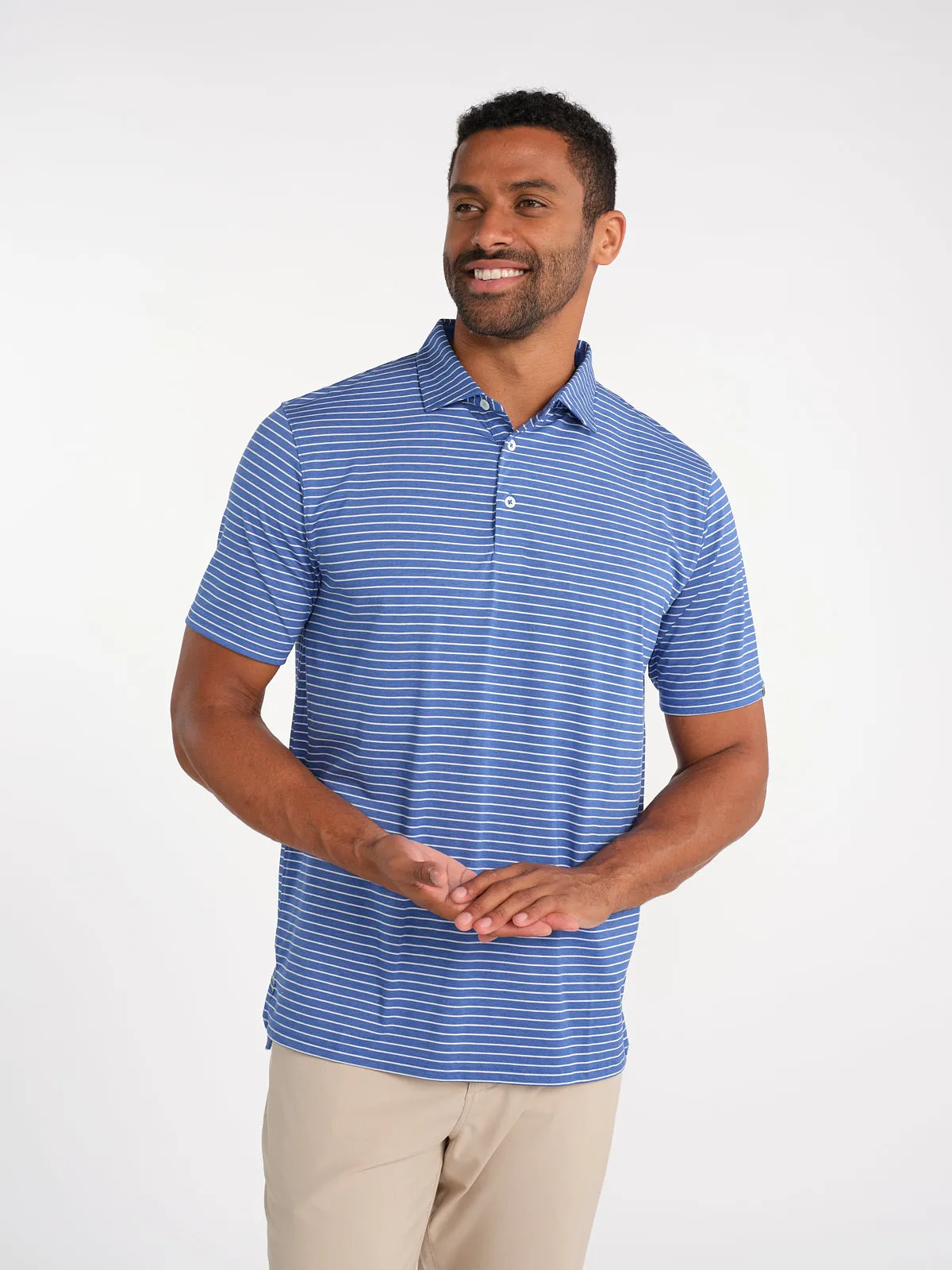 Cloud Golf Polo Brookline Stripe