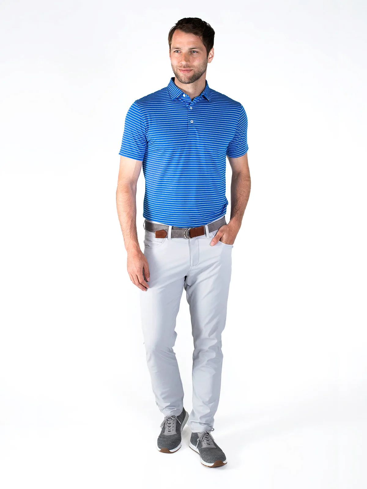 Cloud Golf Polo Brookline Stripe