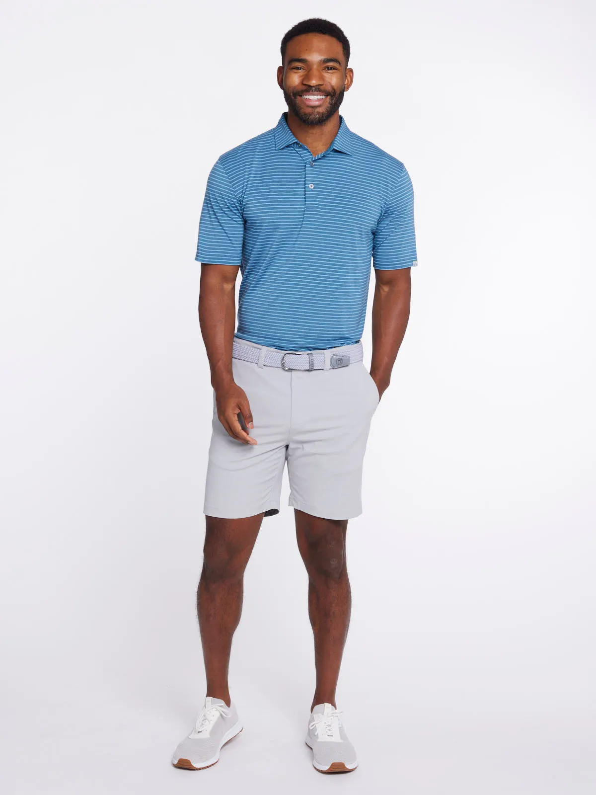 Cloud Golf Polo Brookline Stripe