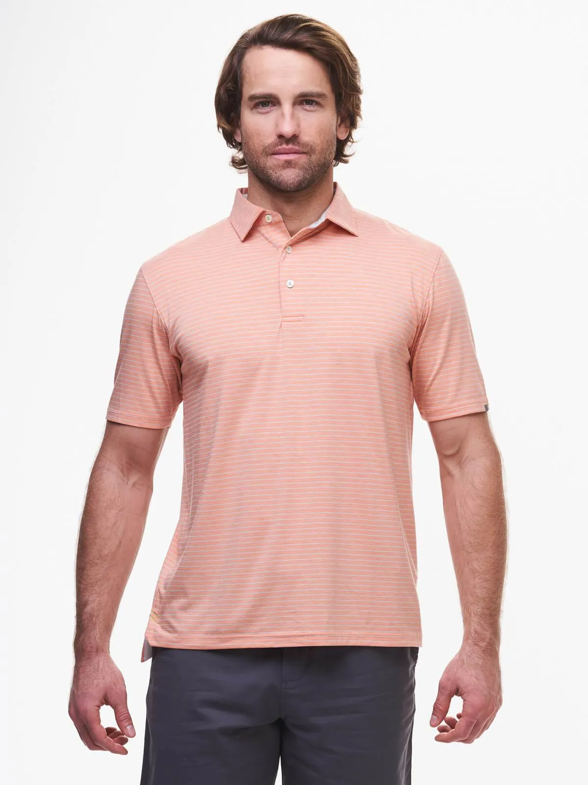 Cloud Golf Polo Brookline Stripe