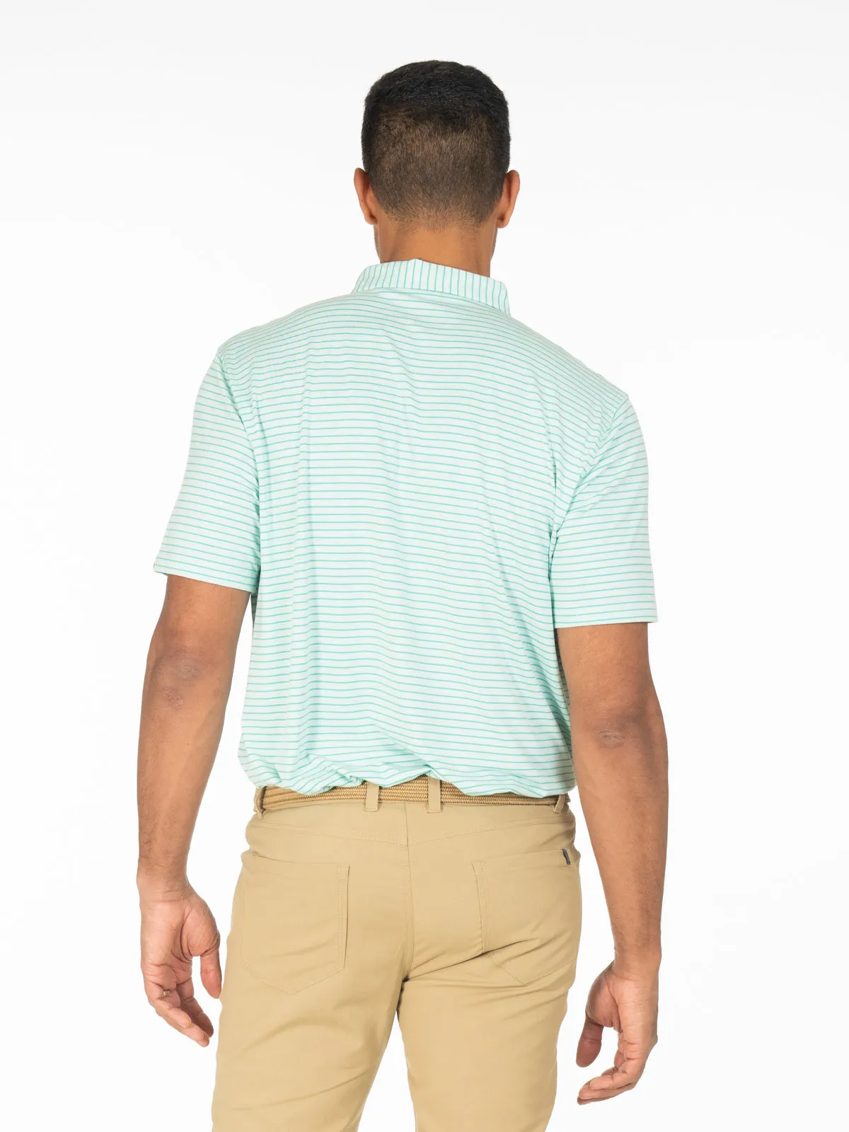 Cloud Golf Polo Brookline Stripe